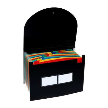 A4 elastic band, 12 departments, black-2