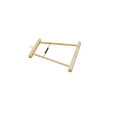 Bird swings in a cage wooden, small with beads, 14.5 x 0.8 x 15 cm