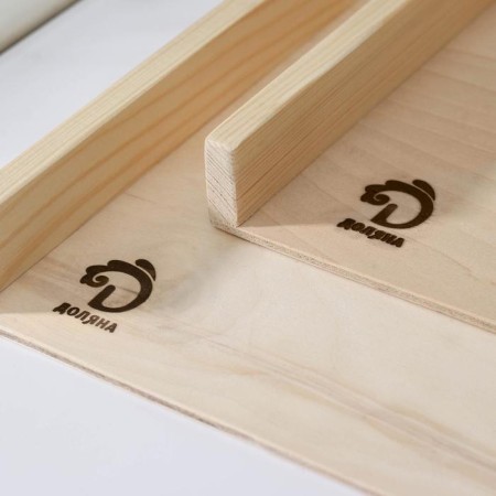 Boards for dumplings of the share "hostess", 2 pcs: 40 × 30 cm, 30 × 21 cm, birch-1