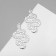 Earrings Metal "Snake" large, silver color