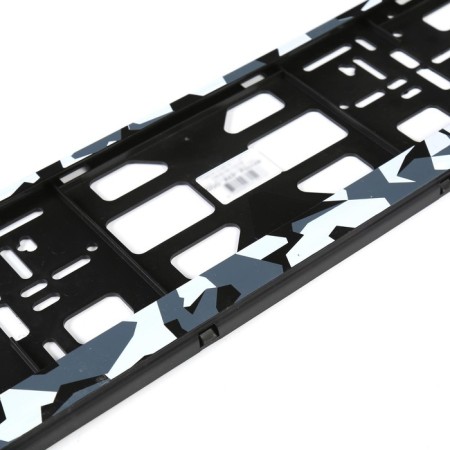 Frame for a car number, book, camouflage gray-2