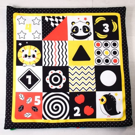 Developing rug with arcs according to the methodology of Glenna Doman, 85x85 cm.-4