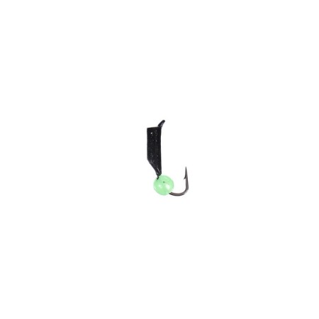 Mormyshka column black + green ball, weight 0.5 g-1