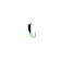 Mormyshka column black + green ball, weight 0.5 g