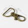 Metal carbine, 39 × 24 mm / 20 × 1.5 mm, 6 pcs, bronze color