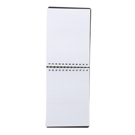 Notebook plastic cover A6, 80 sheets on the crest Diamond, black-1
