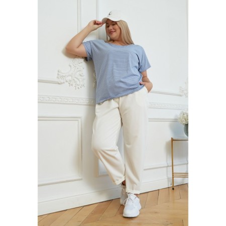 Female T -shirt, size 58, blue color-1