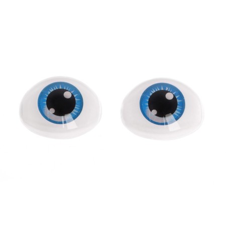 Eyes, set 10 pcs., Size 1 pc: 11.6 × 15.5 mm, blue color