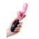 Massager 3 in 1 Eromantica Ornella, pink color, silicone, 21.5 cm