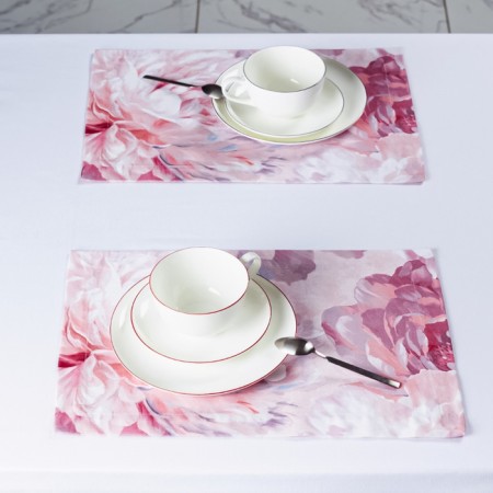 Set of playing stenova Home Kamilla, size 30x45 cm, pink color, 4 pcs-2