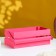 Wooden Kashpo 24.5 × 13.5 × 9 cm "Two Light", two -string, pink giving beautifully