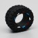 Toy toy "tire" for dogs, 8 cm, black