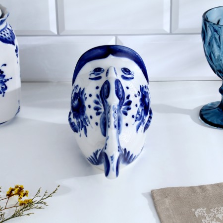Top for spoons "Miracle fish", 10x16.5x13.5, Gzhel-3