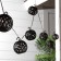 UNIEL Girlyanda “Thread” 2.1 m with nozzles “Fire balls”, IP44, dark thread, 80 LED, flame effect, 1 mode, solar battery