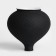 Vase for flowers decorative "Laura" color Black 20 x 16 x 16 cm