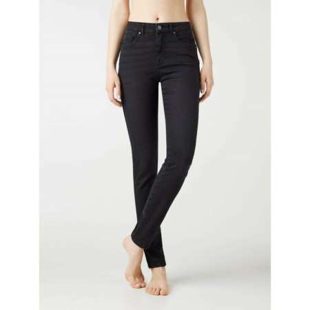 Women's jeans modeling Conte Elegant Skinny, size XL, color Washed Black-2