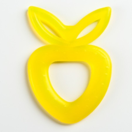 Silicone teether "strawberry", mix color, button-10