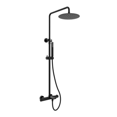 The shower system Vincea Vogue VSFS-1V1TMB, thermostat, tropical shower, shower, black 100139