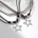 Kulons on the lace "Uenubles" stars, black-brown color, 43 cm