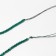 Beads on threads ball No. 2 faceted "spinel", green color, 36 cm