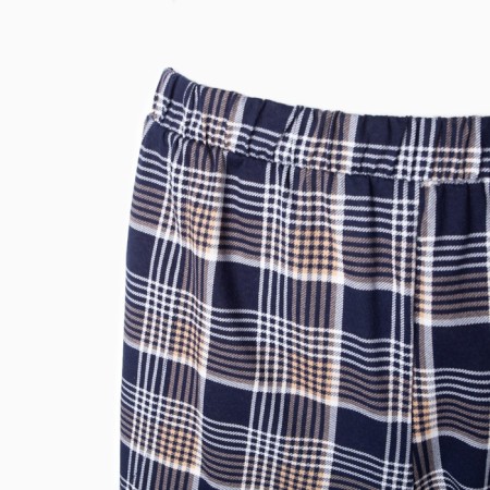 Kit (T -shirt/shorts) male, blue color/cage, size 68-9
