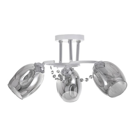 Ailin chandelier 3x60W E14 white, chrome 55x55x20cm-4