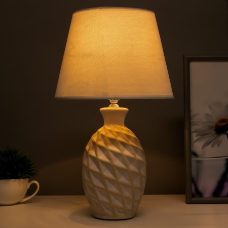 Bulbed lamp 16502/1 E14 40W White-beige 22x22x38 cm Risalux-2