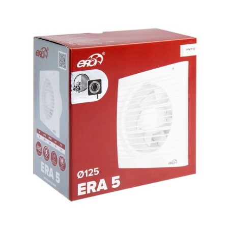 Exhaust Era 5-02, 175x175 mm fan, D = 125 mm, 220 V, 14 W, 36 dB, 183 m3/h/h-3