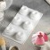 Form for mousse desserts and baking of the “pyramid”, 30 × 17.5 × 4.5 cm, 6 cells (D = 6.5 cm), white color