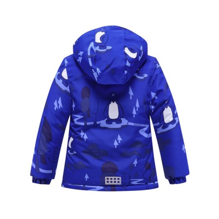 Ski costume for a boy, blue color, size 122-12