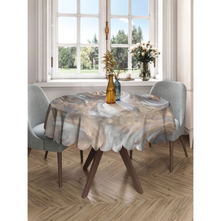 The tablecloth on the table "Marble vortex", round, Saten, d = 150 cm-2