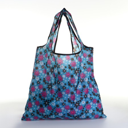 Household bag without fastening, folding, blue color-1