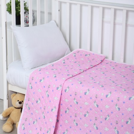 Coaters of unicorns 110x140cm, pink, calico 120g/m, XL 100%