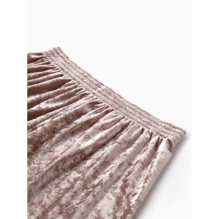 Female set (longshit and shorts) KAFTAN "velvet", 44-46, pink-9