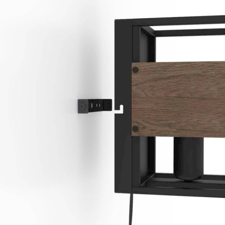 Bra Evesham, 1x40W, E27, steel, wood, black, brown-2