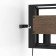 Bra Evesham, 1x40W, E27, steel, wood, black, brown
