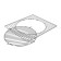 Boyscout grille grille, with a stand for a cauldron, pot, 41x36 cm