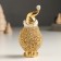 Polystone souvenir "Golden Hedgehog in the New Year's cap, with an asterisk" mix 4.5x5x11 cm