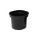 Pot for seedlings, 2 l, d = 17.5 cm, h = 13 cm, black, greengo