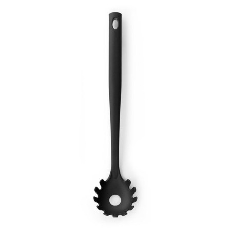 Spoon for spaghetti Brabantia basic, black color, 33.8 cm