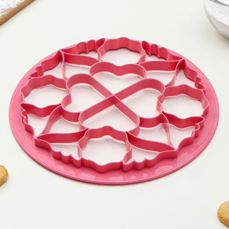 Love cookies form, pink color-3