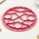 Love cookies form, pink color