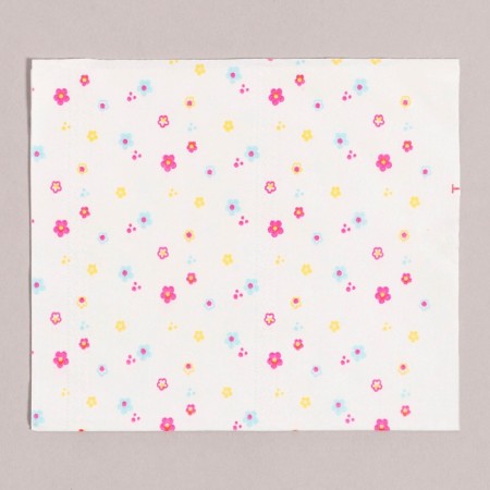 Paper "Flowers" napkins 60 pcs in a bag, 3 layers-5