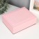 Casket to the leatherette for jewelry "Crosses" Pink 7x24x17.5cm