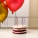 Set of candles in the cake 6 pcs. serpentine + 5 balls, assorted, chrome