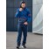 Sports costume men's ise, size 52, dark blue color, blue