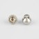 A set of buttons on the leg, d = 8 mm, 10 pcs, white/silver color