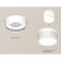 Ambrella Light Acrylic lamp, XS8101019, GX53 LED 12 W, white sand, white matte