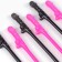 Cocktail tubes 18+ Black and pink mix 6pcs