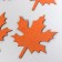 Foamir's blank "List of maple", 5x5cm, 10pcs, brown set